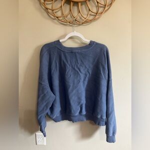 Aerie Ribbed Crop Crewneck